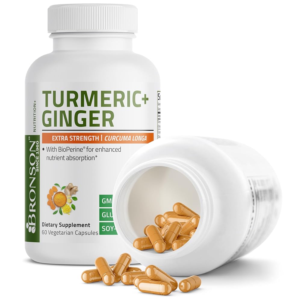 BRONSON Flavored Capsule adult Turmeric Strength Joint Health soy