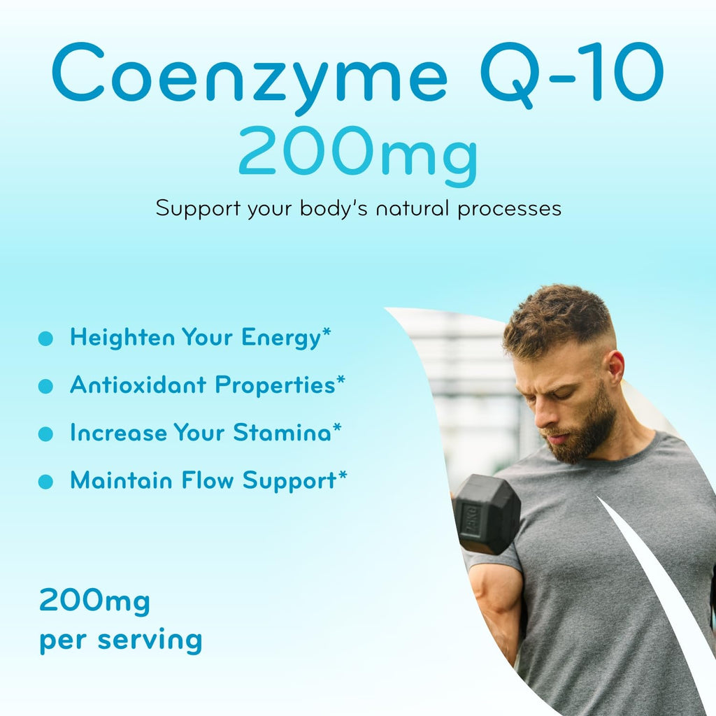 Clear Formulas Quick Absorption CoQ10 200mg Capsules
