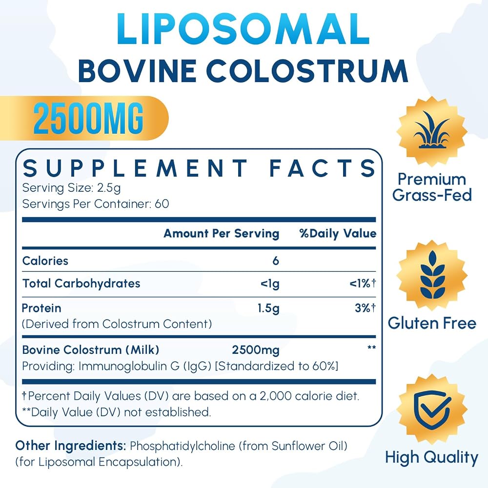 Zdoroviye Liposomal Bovine Colostrum Powder - 60 Servings - image 2