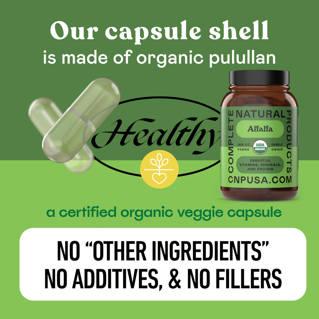 Complete Natural Products Organic Alfalfa Leaf 450mg - image 7