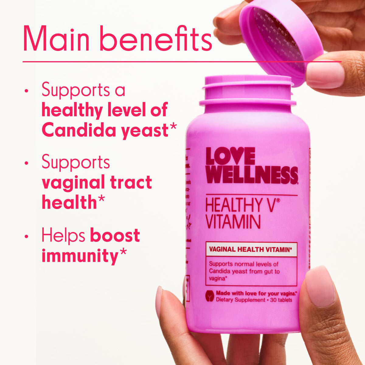 Love Wellness Healthy V Vitamin Vaginal Health Supplement - 30 Tablets - image 2