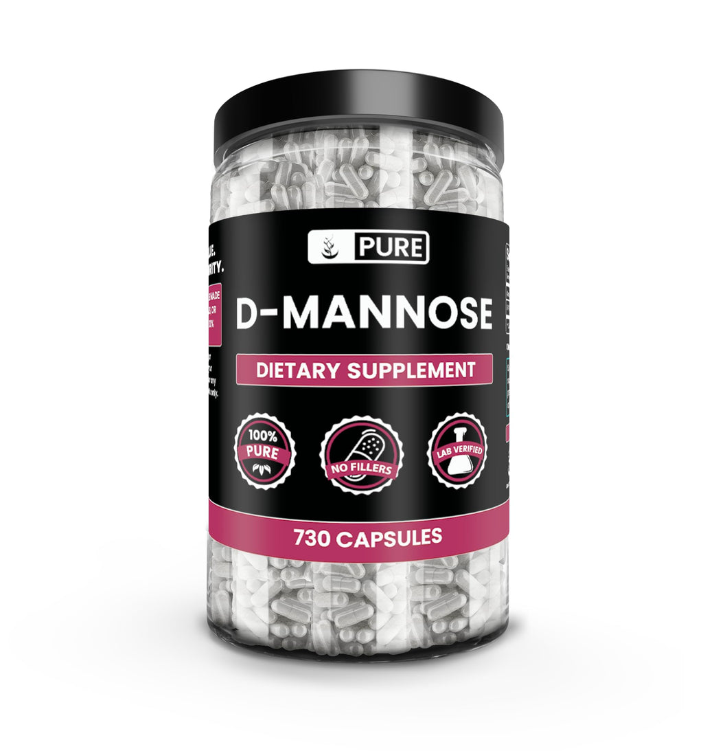 PURE ORIGINAL INGREDIENTS D-Mannose - 730 Capsules
