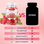 softbear Sugar Free Calcium Magnesium Zinc Gummies for Womem Men