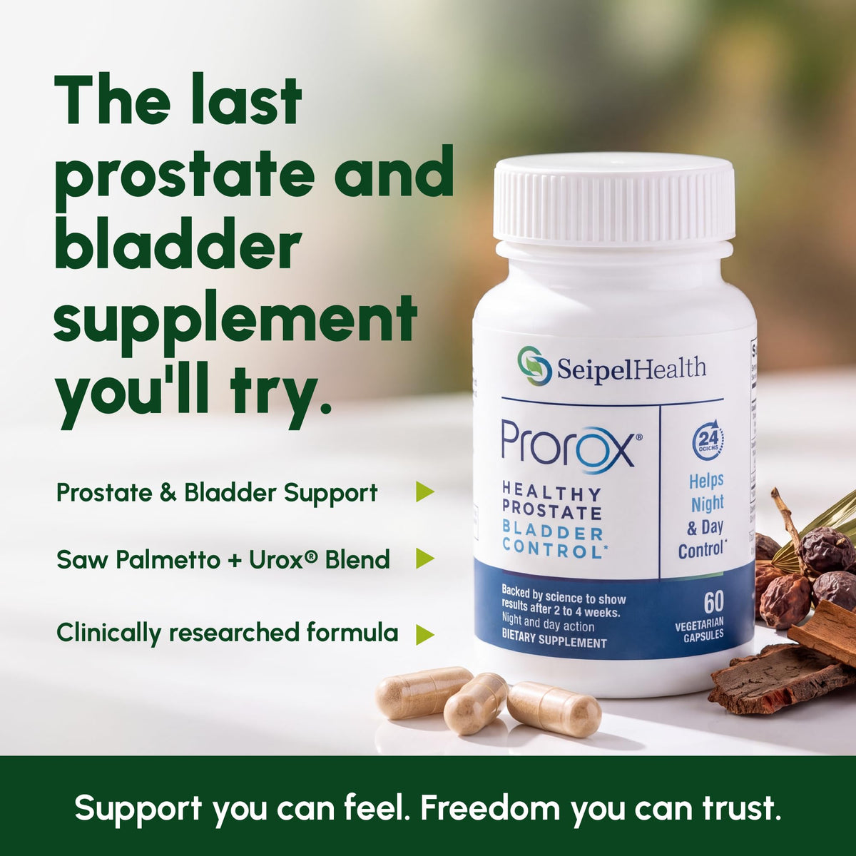 PROROX Prostate & Bladder Support for Men, Saw Palmetto