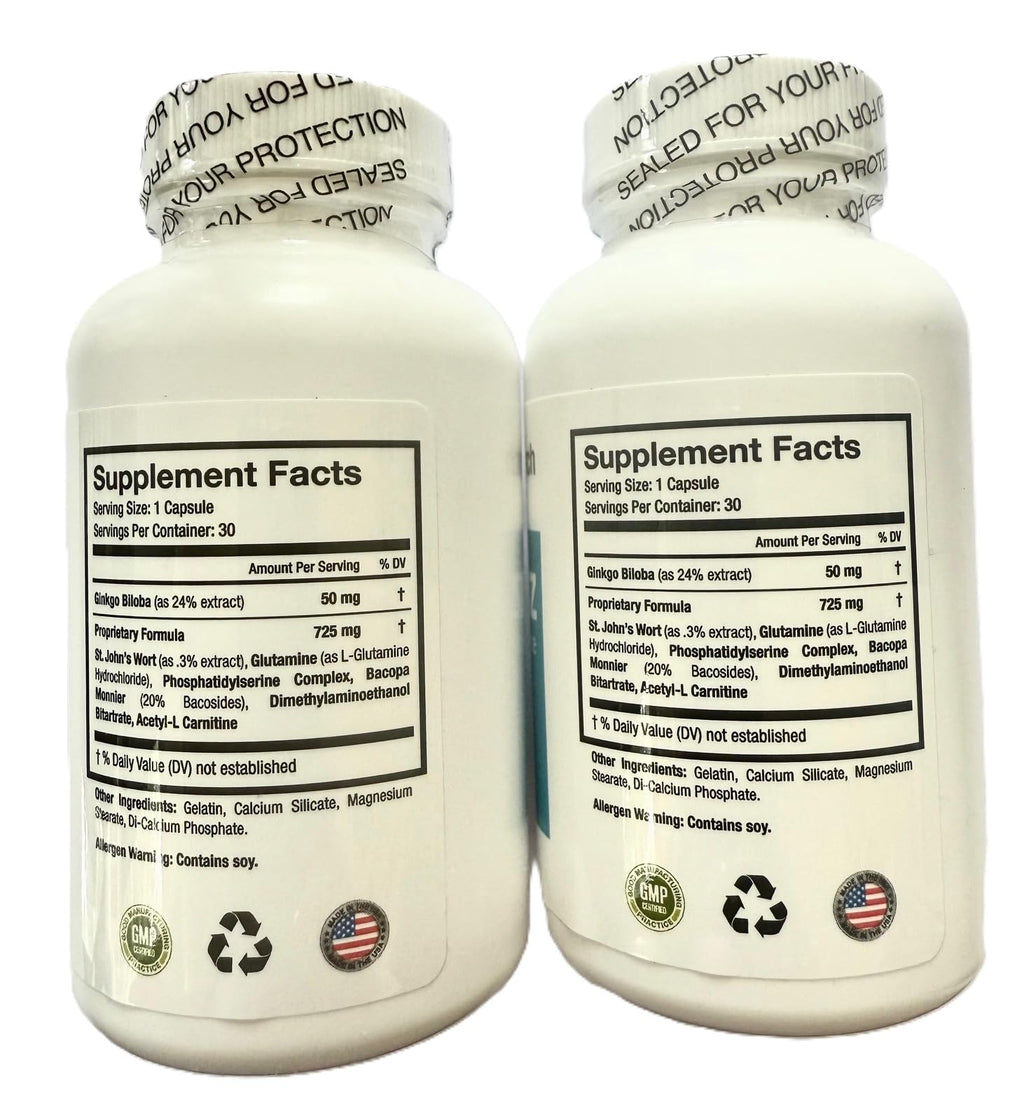 Memotenz Brain Function Supplement for Memory, Clarity and Focus - 60 Capsules - image 2