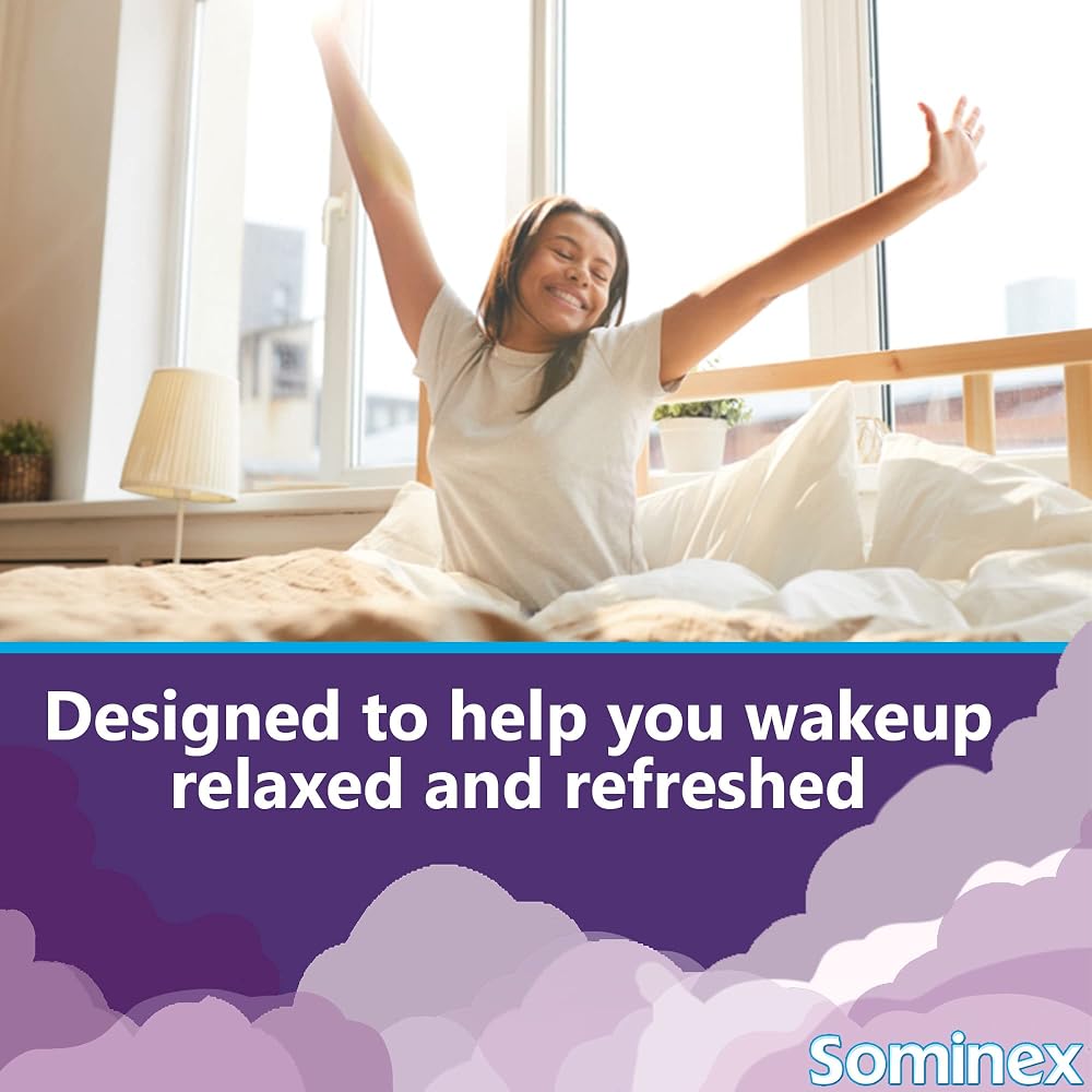 Sominex Nighttime Sleep Aid with Diphenhydramine HCl - 72 Tablets - image 3