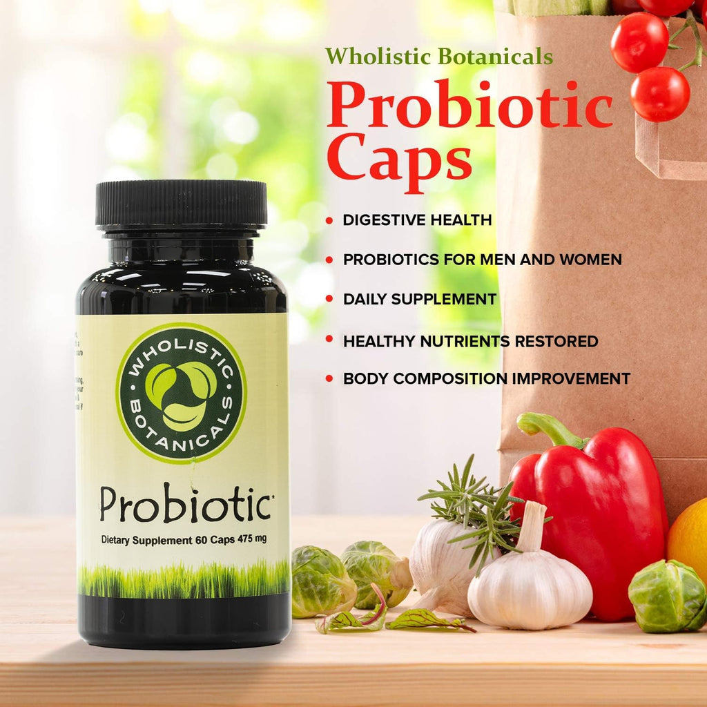 Wholistic Botanicals Probiotic Caps Digestive Health - 60 Capsules - image 3