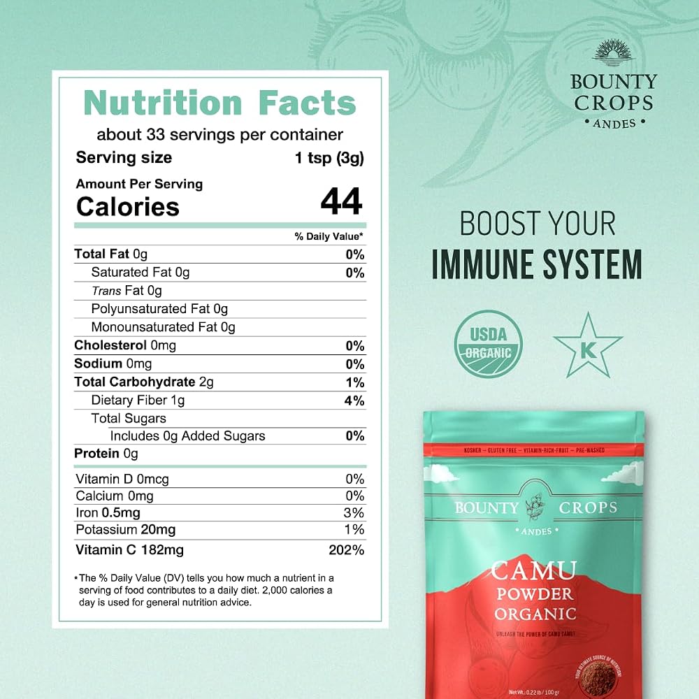 Bounty Crops Organic Camu Camu Powder - 100g - image 3