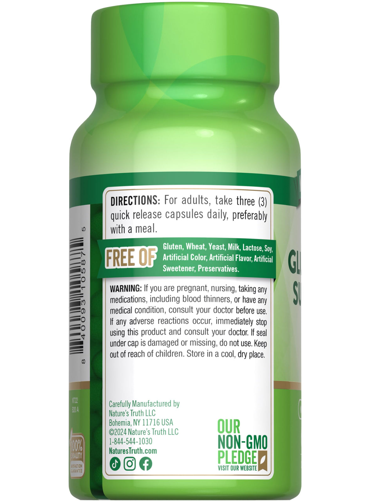 Nature's Truth Glucosamine Sulfate 3000mg - 60 Capsules - image 7