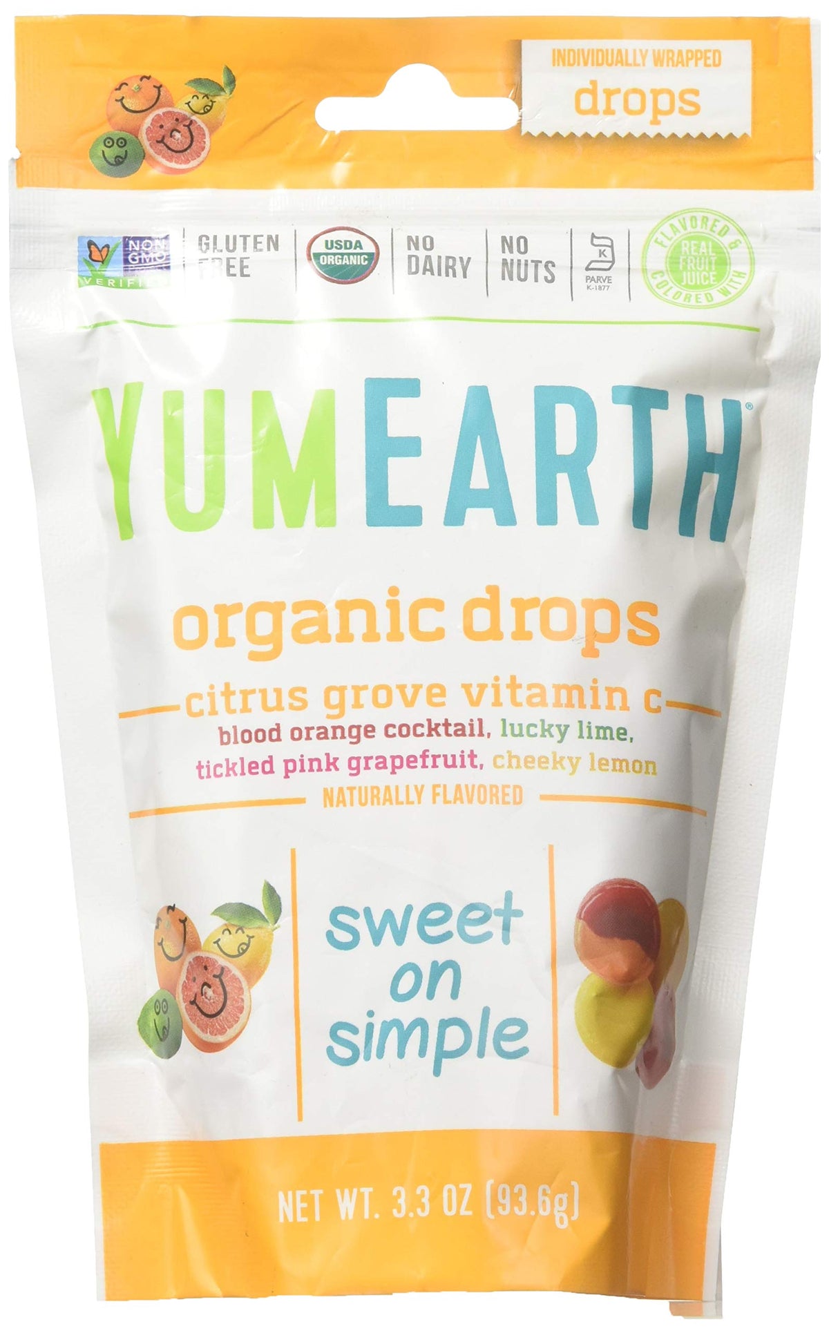 YumEarth Vitamin C Drops Citrus Grove Organic - 3.3 oz