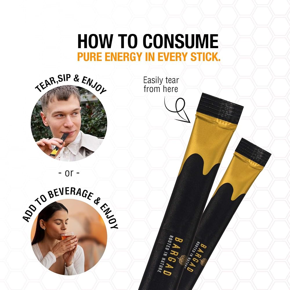 Bargad Shilajit Honey Sticks - 30 Count - image 3