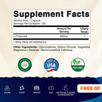 Vitamatic L-Threonine 500 mg - 120 Vegetarian Capsules - image 2
