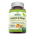Herbal Secrets Turmeric Curcumin & Ginger with BioPerine - 180 Capsules