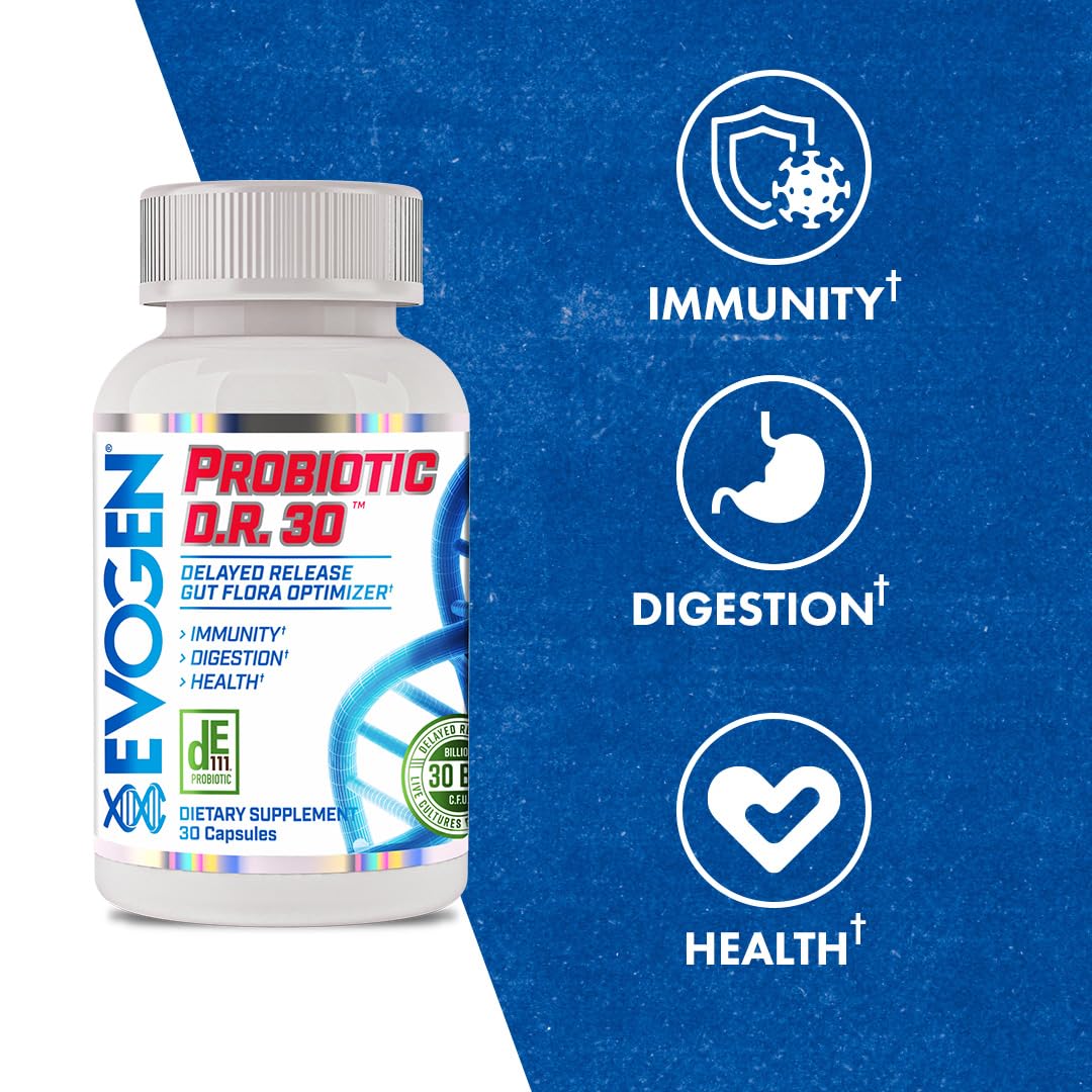 Evogen Probiotic D.R. Gut Health 30 Billion CFUs - 30 Capsules - image 3