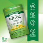 Nature's Truth Omega 3 Fish Oil 2000 mg - 125 Softgels - image 3