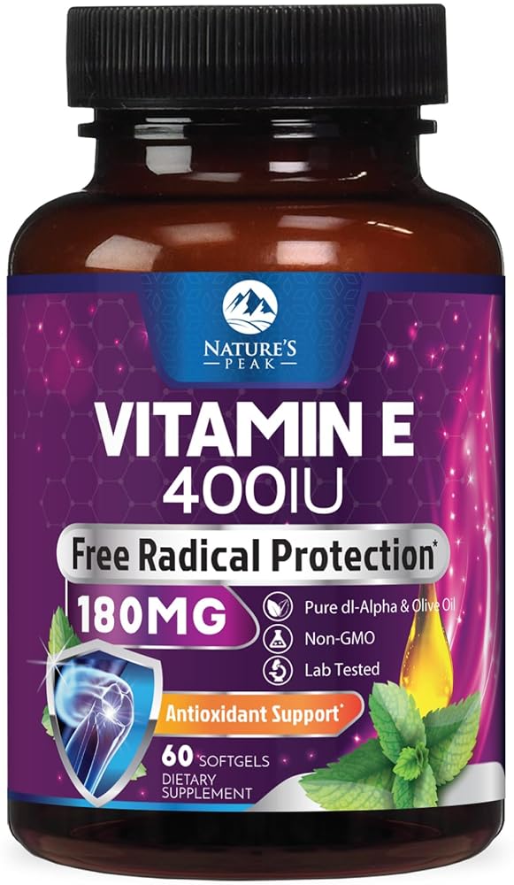 Nature's Peak Vitamin E 180 mg (400 IU) Softgels - E Vitamin DL-Alpha