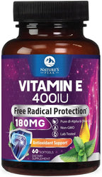 Nature's Peak Vitamin E 180 mg (400 IU) Softgels - E Vitamin DL-Alpha