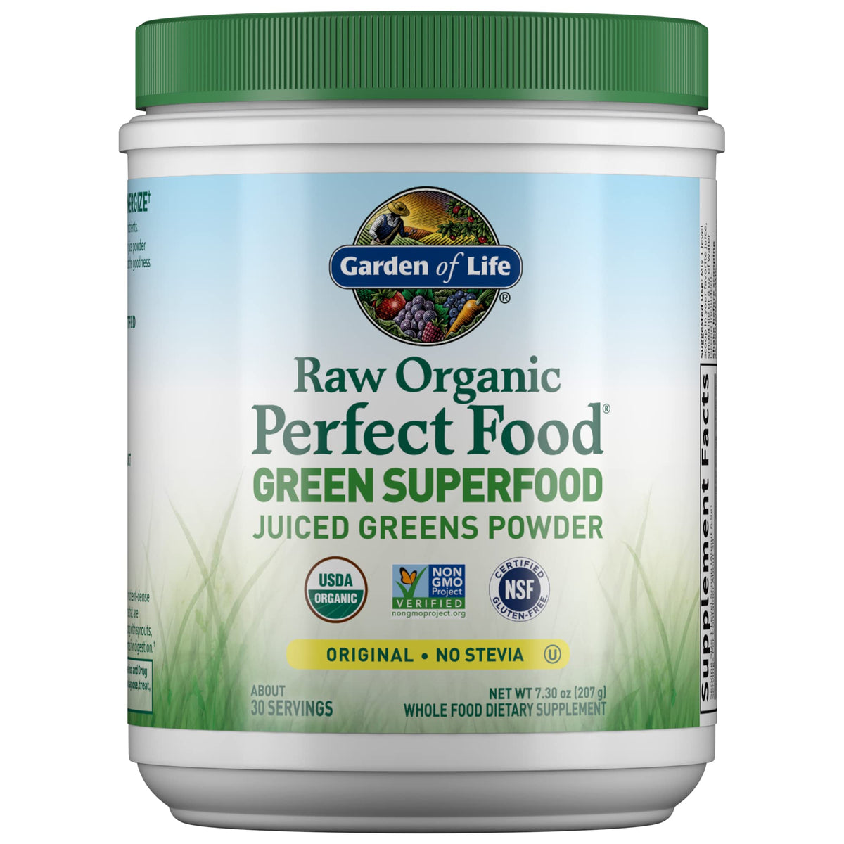 Garden of Life RAW Organic Perfect Food Juiced Greens Powder - 30 Servings