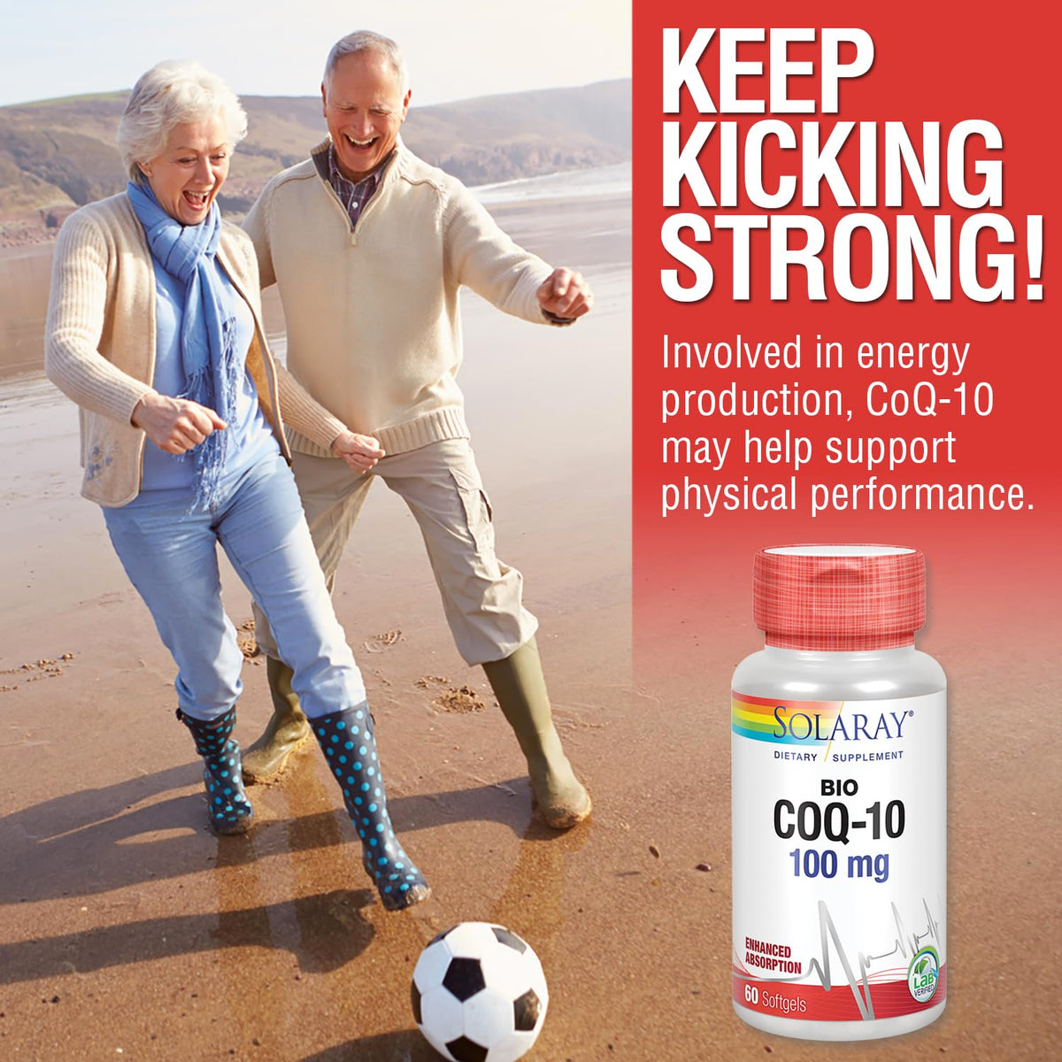 Solaray Bio CoQ-10 100 mg Antioxidant Support - 60 Softgels - image 4