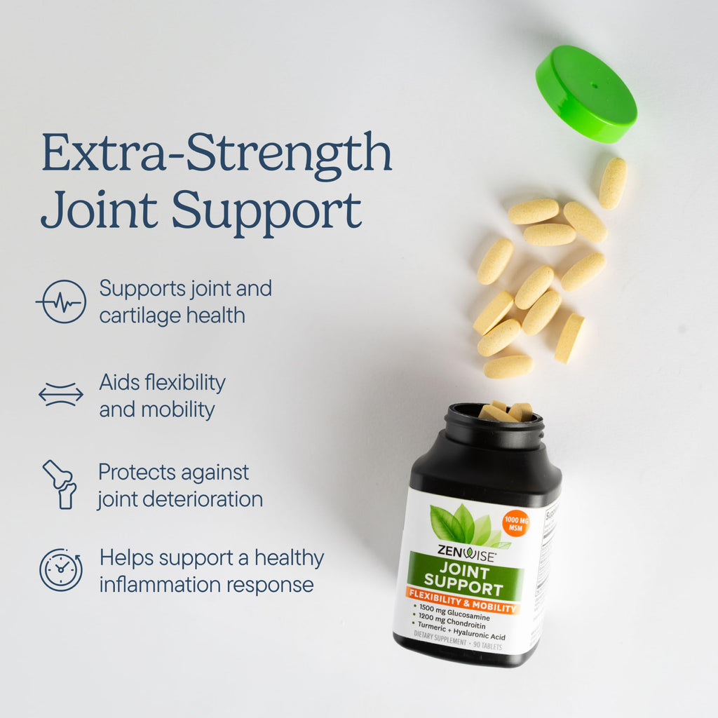 Zenwise Health Glucosamine Chondroitin MSM Joint Support - 90 Tablets - image 2
