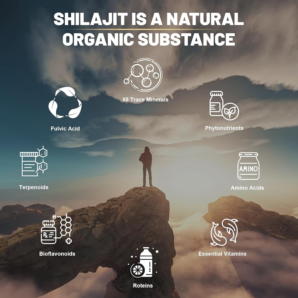 Juebingy Shilajit Capsules with Ashwagandha - 120 Capsules - image 3