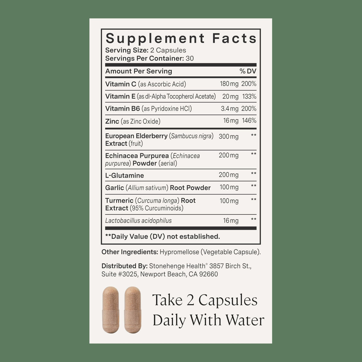 Stonehenge Health Dynamic Immunity Daily Supplement - 60 Capsules - image 5