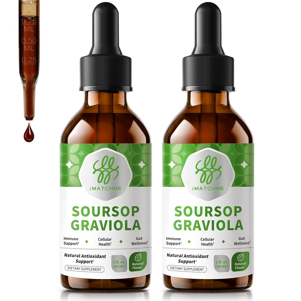 iMATCHME Soursop Graviola Liquid Drop for Cell Support & Regeneration