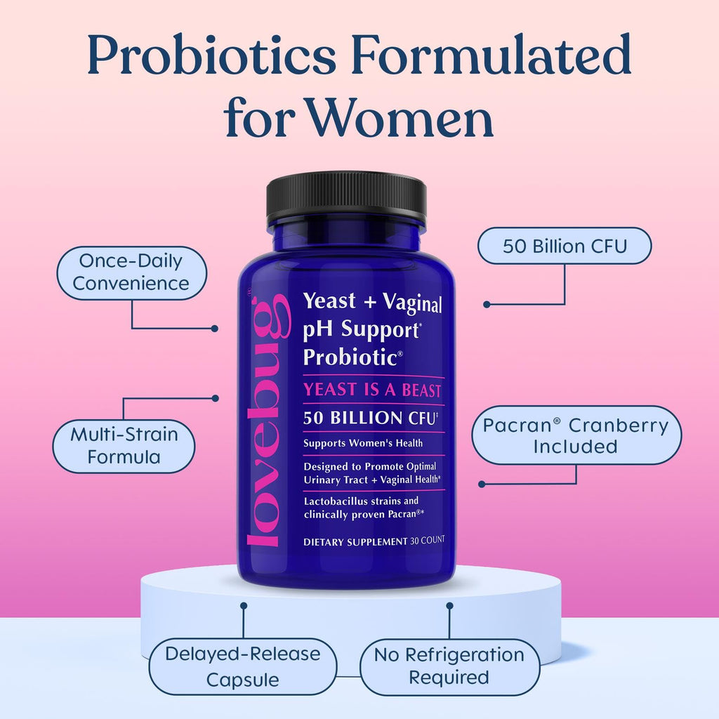 LOVEBUG Probiotics for Women with Pancran - 30 Capsules - image 5