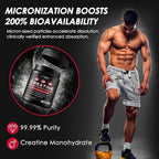 ZEBORA Micronized Creatine Monohydrate Powder - 75 Servings - image 5
