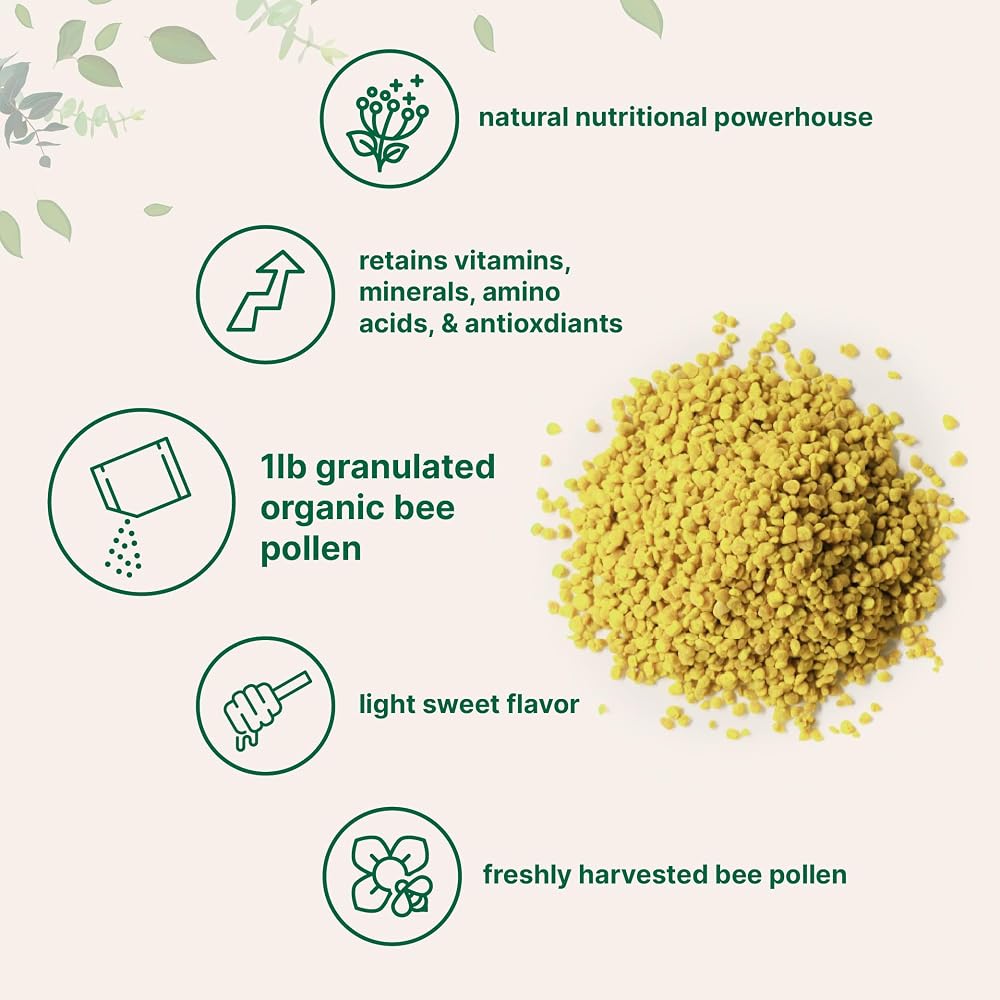Micro Ingredients Organic Bee Pollen Granules - 1 lb - image 4