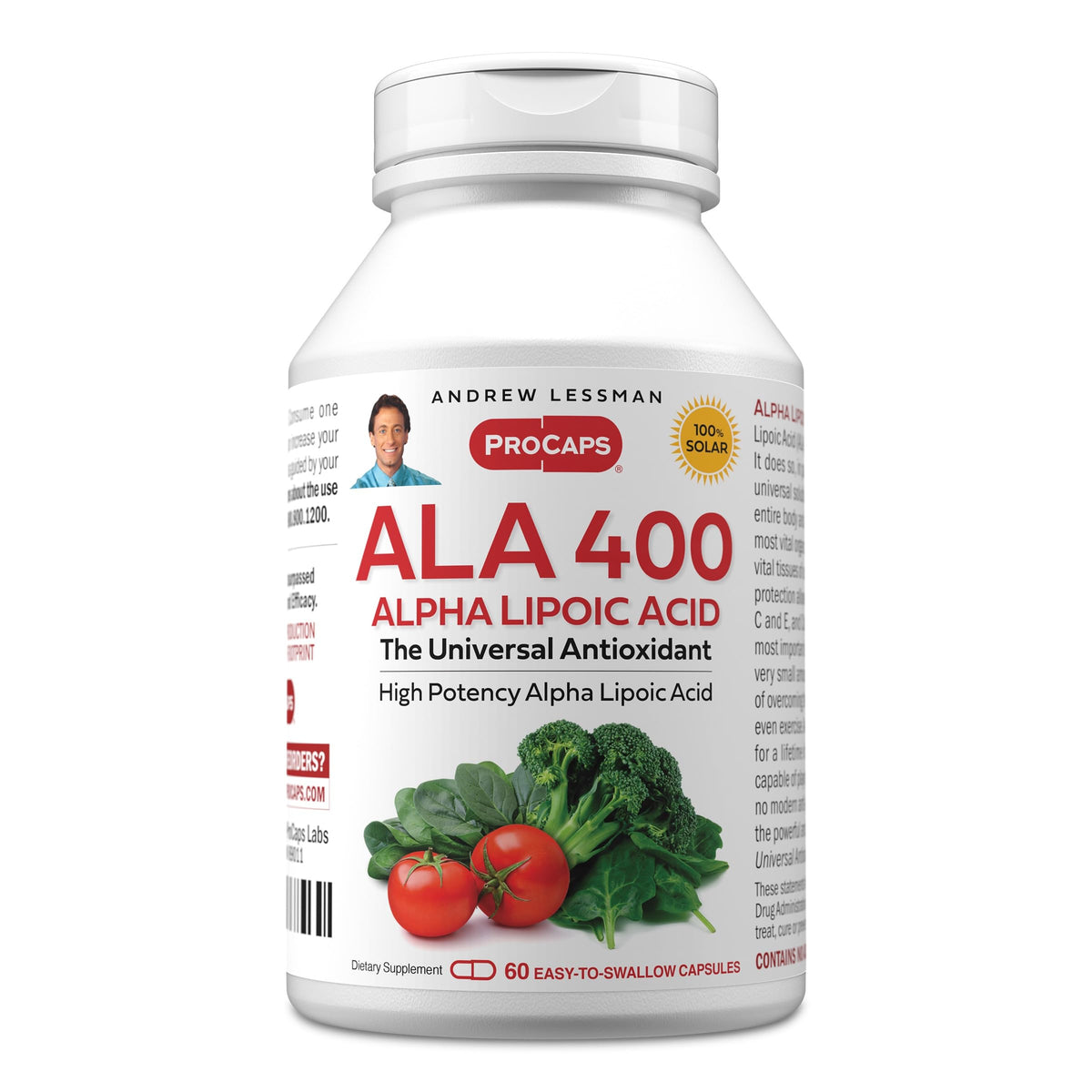 ANDREW LESSMAN Alpha Lipoic Acid ALA 400 - Capsules - The Universal