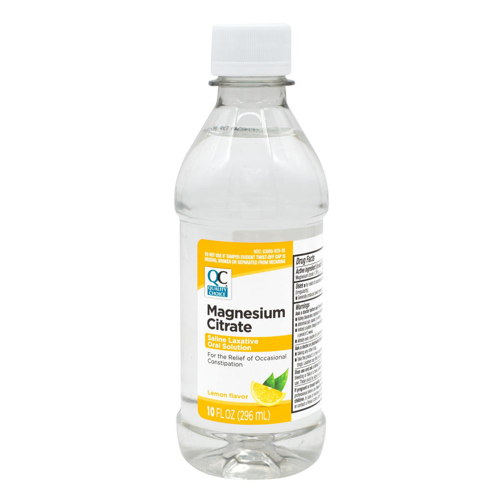 Quality Choice Magnesium Citrate Oral Solution Lemon - 10 Fl Oz