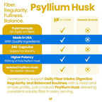 Healthfare Psyllium Husk Fiber 1500mg - 240 Vegan Capsules - image 4