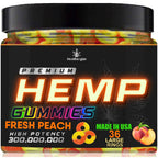 Healthergize Hemp Gummies Sleep Peach Ring - 36 Count