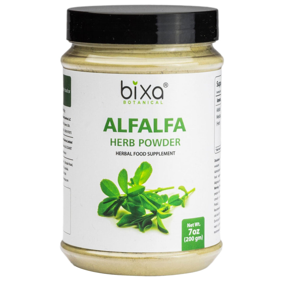 bixa BOTANICAL Alfalfa Powder Superfood - 7 Oz
