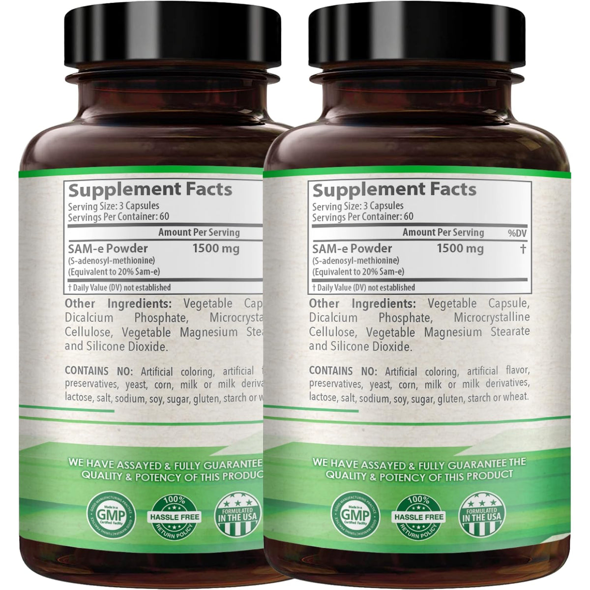 HealthyWayRx SAM-e 1500mg Capsules Brain & Mood Support - 120 Servings - image 3