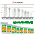 WANANFU Size 4 Vegan Joint Empty Capsules