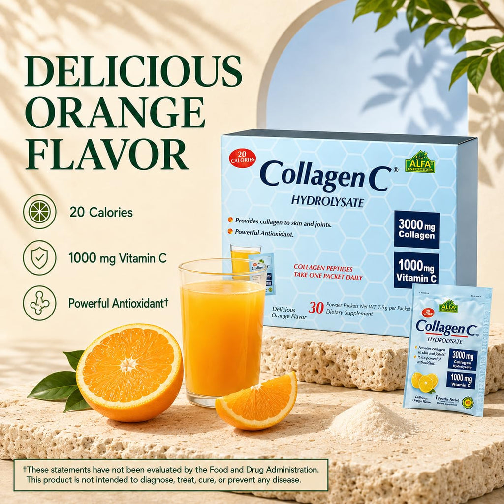 ALFA VITAMINS Collagen C Peptides Powder Skin Support - 30 Sachets - image 5