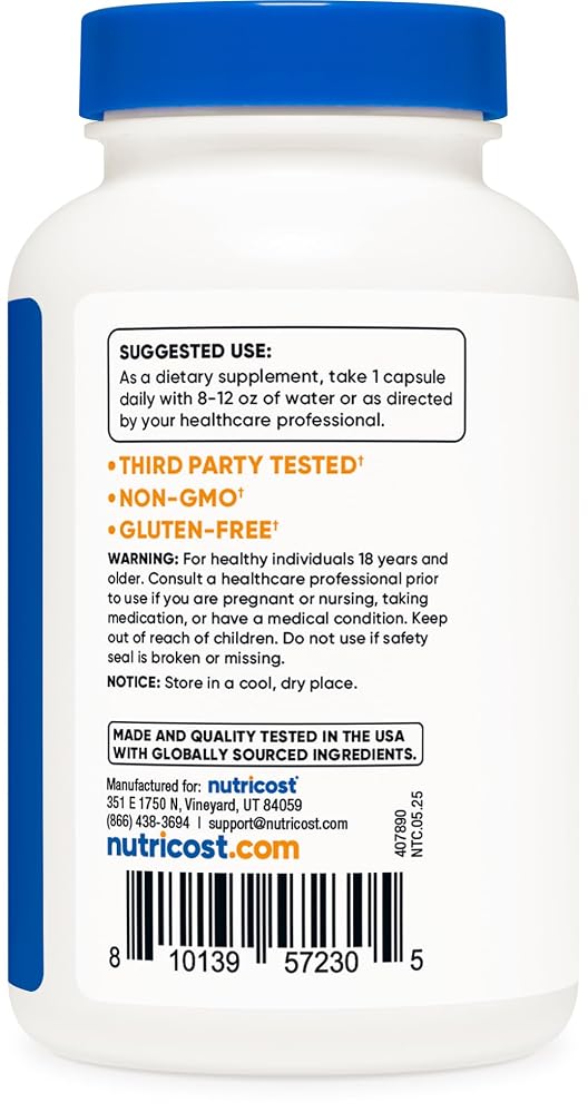 Nutricost Vitamin D2 2000 IU Supplement - 240 Capsules - image 4