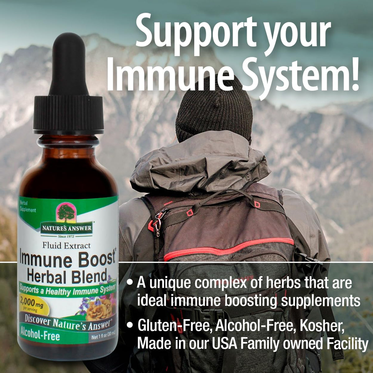 Nature's Answer Alcohol-Free Immune Boost Herbal Complex - 1 Fl Oz - image 4