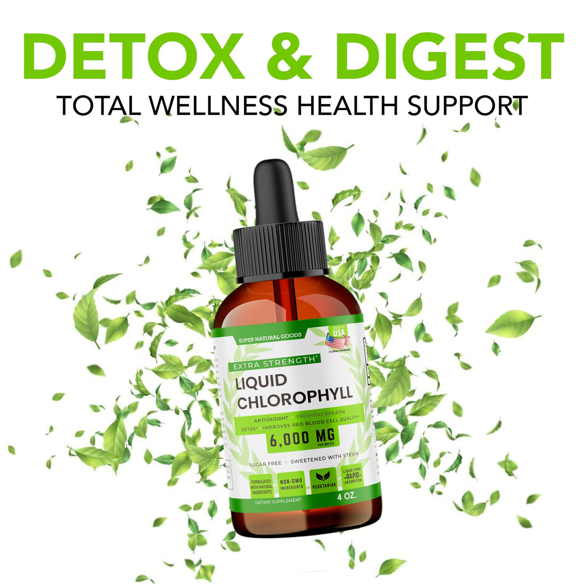 Super Natural Goods Liquid Chlorophyll Drops for Daily Wellness - 4oz - image 4