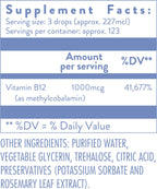 Holistic Health Methyl B12 MegaDrops Liquid - 28 mL - image 3