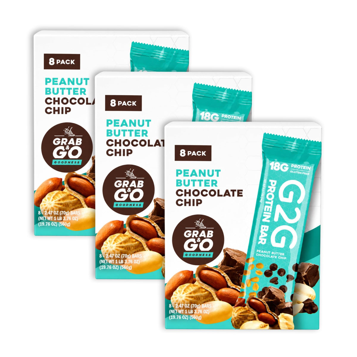G2G Protein Bar, Peanut Butter Chocolate Chip Parent