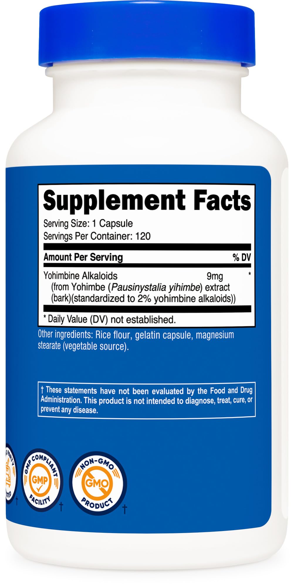 Nutricost Yohimbe Bark Extract 450mg - 120 Capsules - image 5