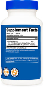 Nutricost Yohimbe Bark Extract 450mg - 120 Capsules - image 5