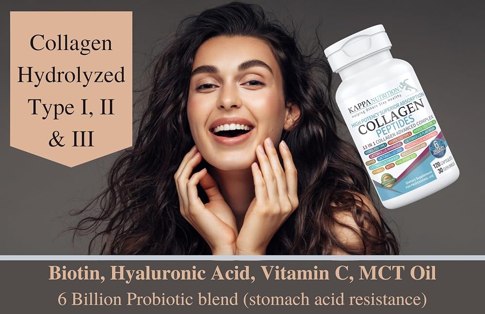 KAPPA NUTRITION Collagen Type I, II, III with Probiotics - 120 Capsules - image 5