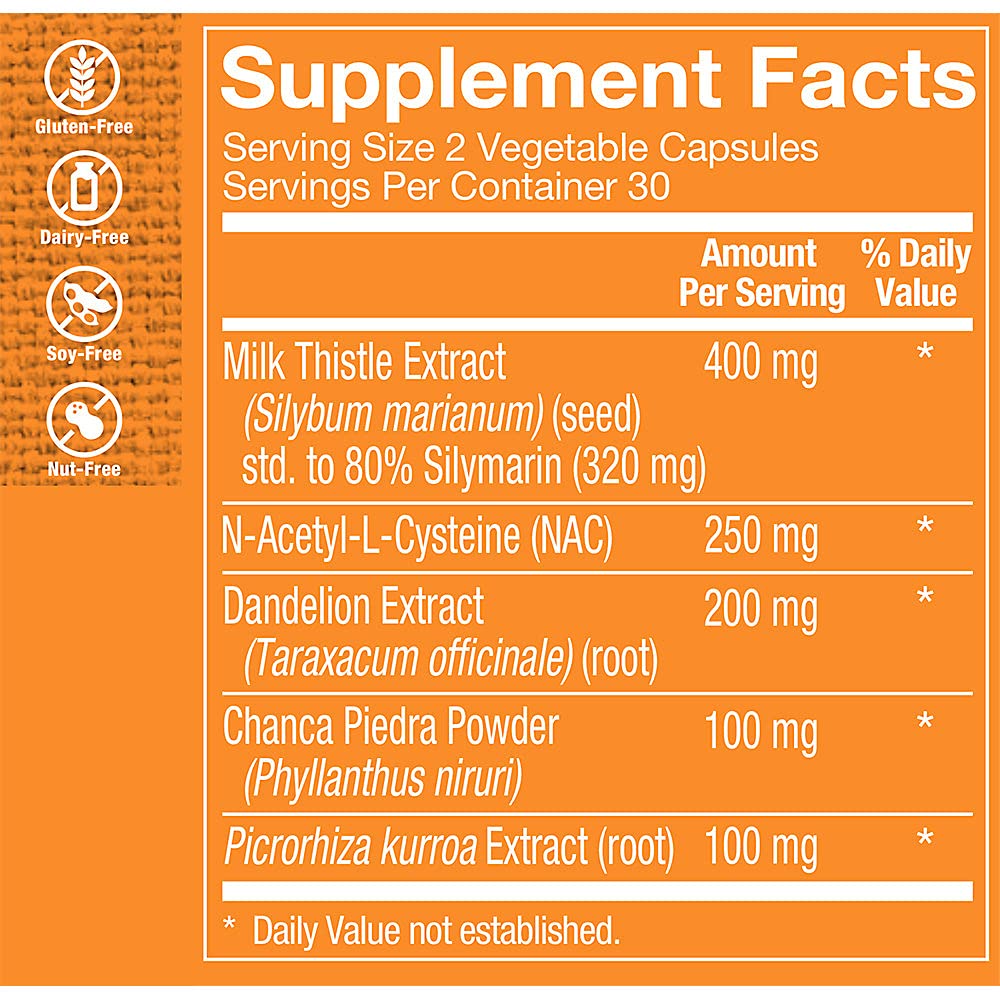 The Vitamin Shoppe Liver Cleanse Antioxidant Support - 60 Vegetarian Capsules - image 2