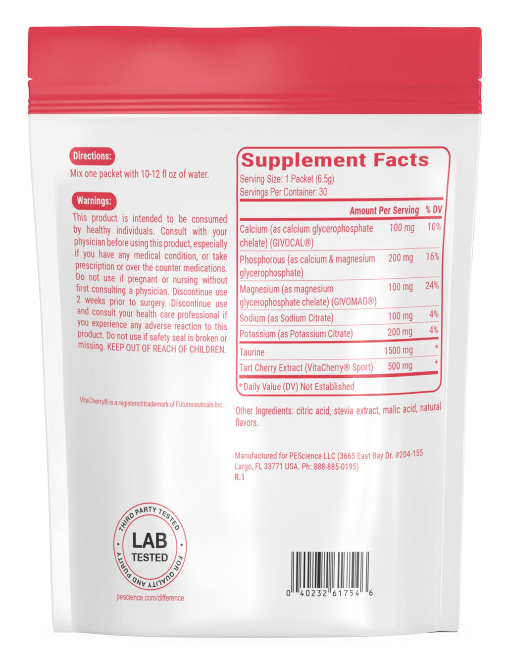 PEScience Versalyte Electrolyte Hydration Packets