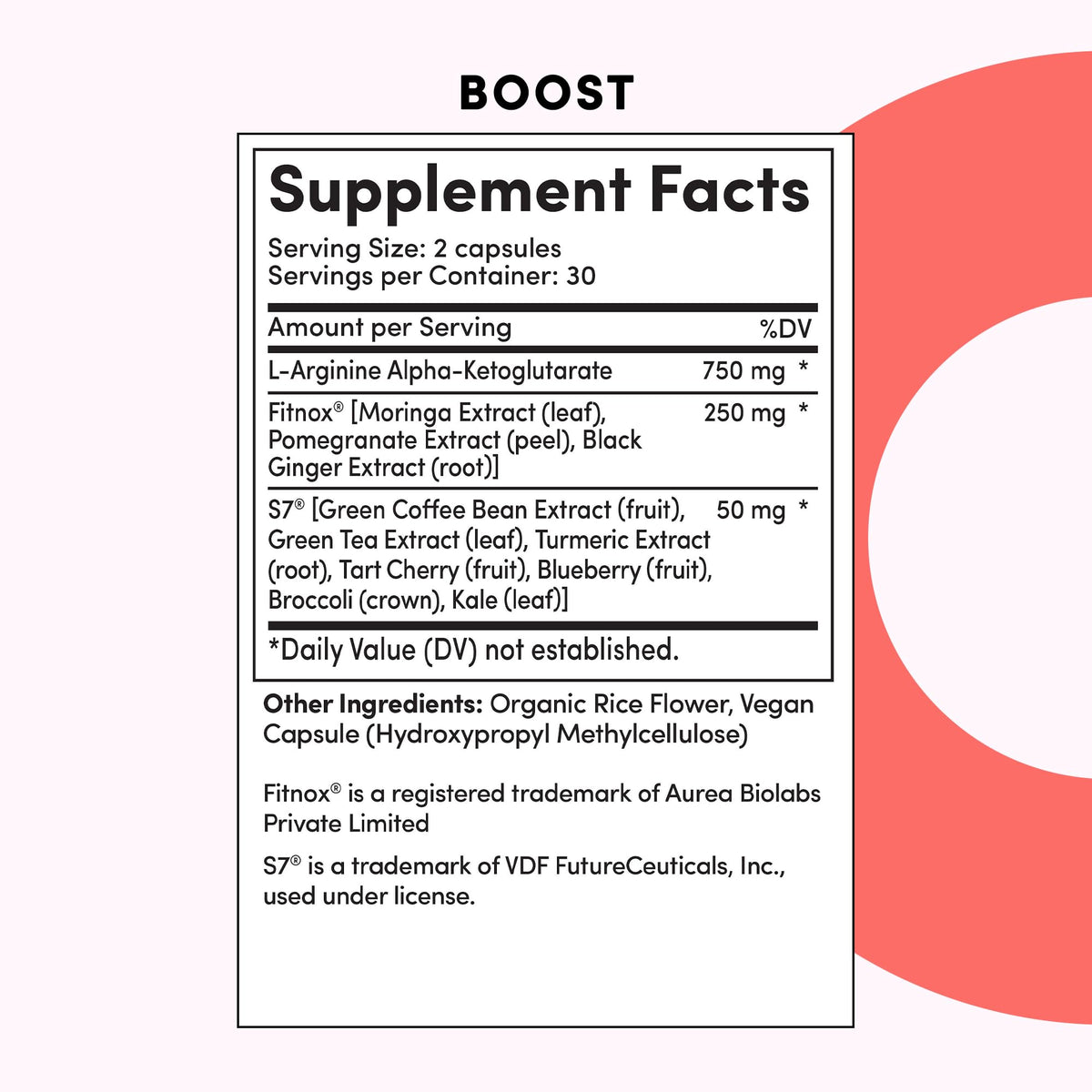 Tranont Boost Nitric Oxide Supplement for Energy & Focus - 60 Capsules - image 3
