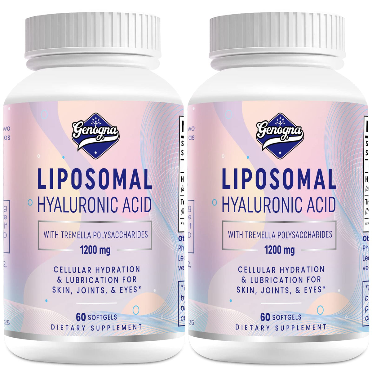 Genogna Liposomal Hyaluronic Acid Supplement 1000mg for Skin and Hair